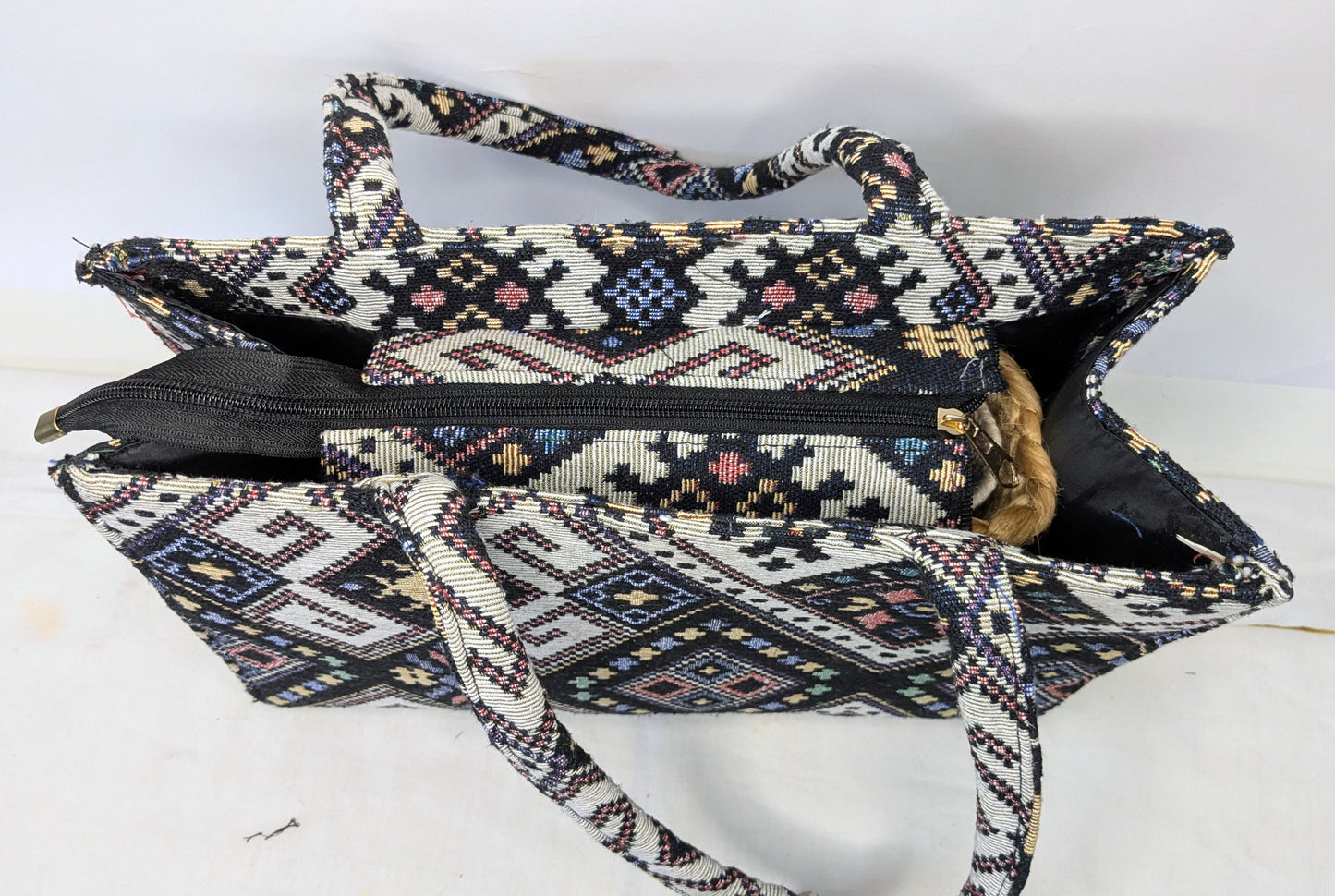 Boho Geometric Tote Bag – Colorful & Trendy