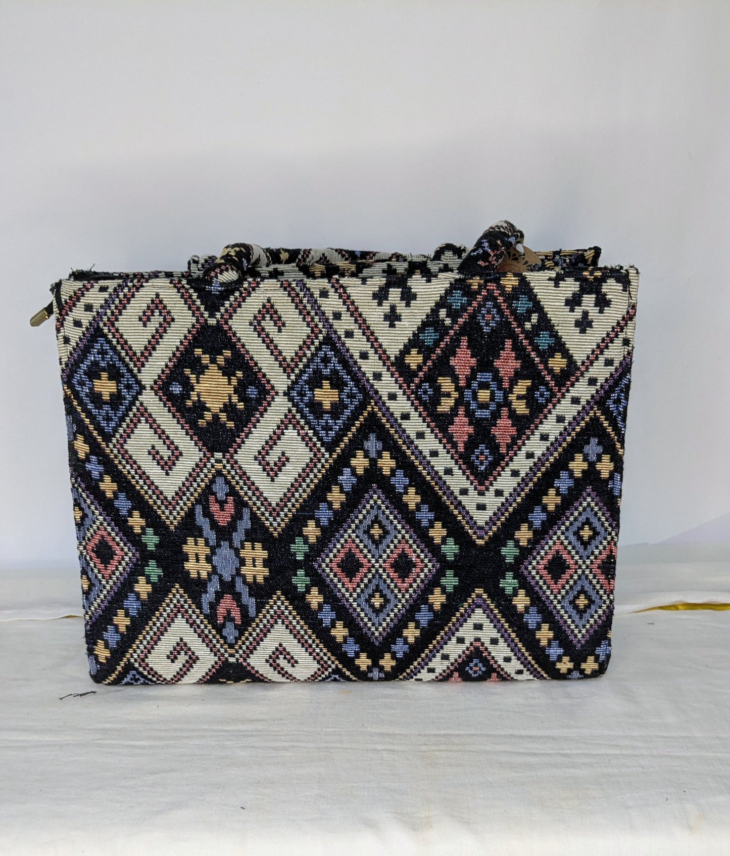 Boho Geometric Tote Bag – Colorful & Trendy