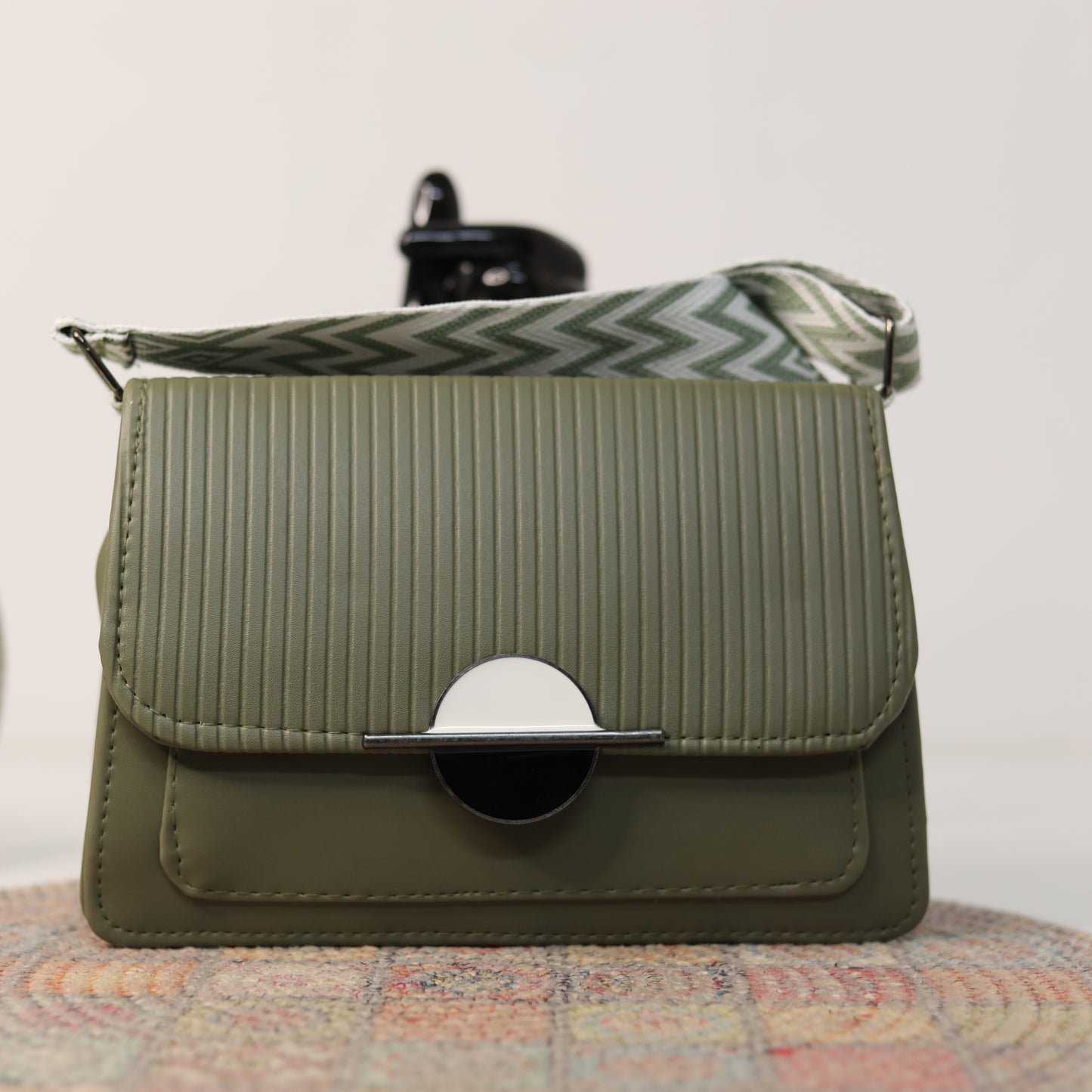 Mehndi Green Shoulder Bag – Elegant & Versatile