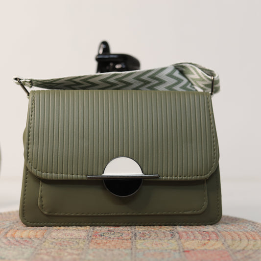Mehndi Green Shoulder Bag – Elegant & Versatile