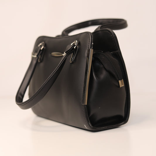 Black Premium Satchel Handbag – Structured Everyday Essential